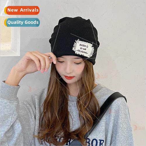 Pile hats scarf dual-use tide retro patch couples Baotou cap