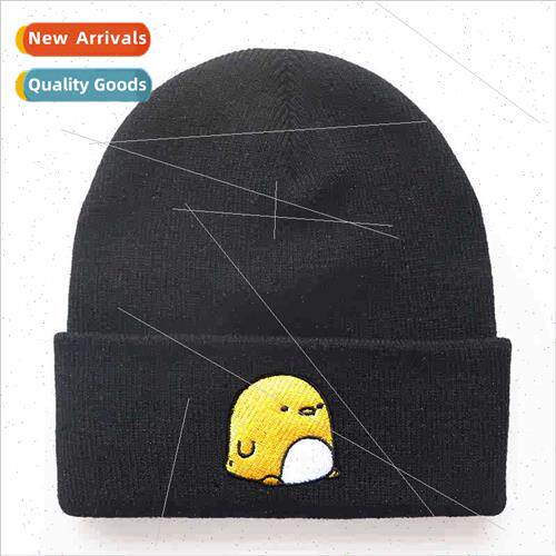 Men women students cute animal cartoon chicken hat embroider