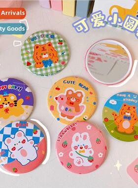 mple cute cartoon small mirror student handy makeup mirror p