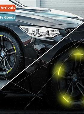 Car wheel reflective stickers tire decoration car rim sticke