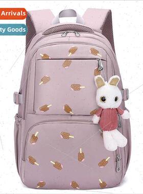 New schoolbag girls large capacy one three six grades prince