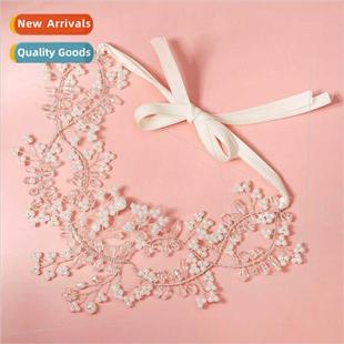 Europe vintage pearl hair ornaments handmade beaded bride br