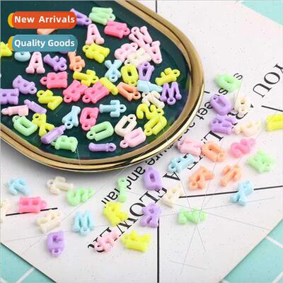 Acrylic loose beads English letter pendant diy children earl