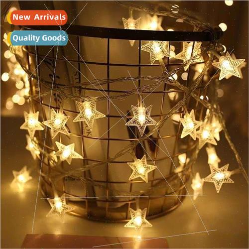 led pentagram string lights flashing lights eight function f