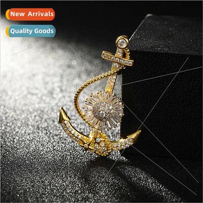 Europe creative fashion anchor nautical high-grade diamond z