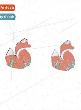 Europe summer new clothing accessories cartoon cute fox broo