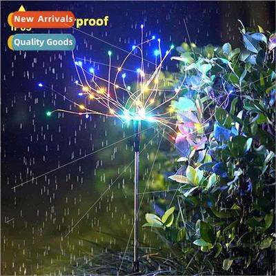 Solar firework lights lawn ground plug Christmas lights stri