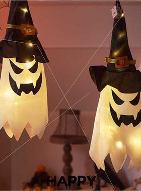 Halloween button star lights wch hat bar decorative modeling