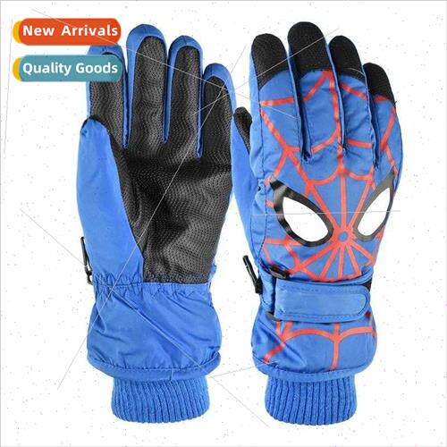 Children ski gloves fall winter men women outdoor cycling cy