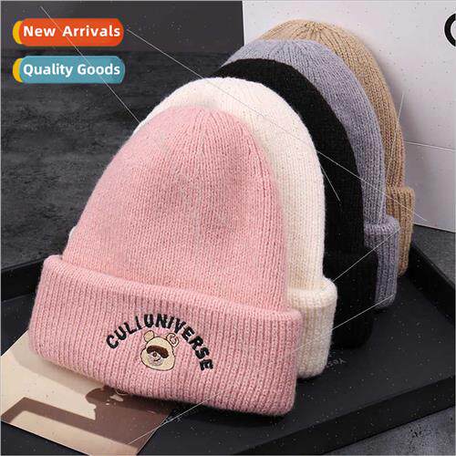 Autumn winter warm versatile head wrap wool cap female fashi