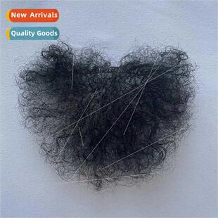 mulation hair pubic hair patch men women fake pubic hair pat