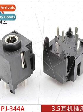 3.5mm headphone socket PJ-344A whin copper port 180 degrees