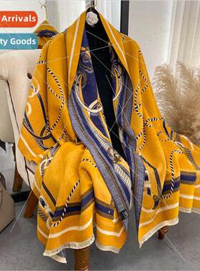 Autumn winter new women imation cashmere scarf double-sided