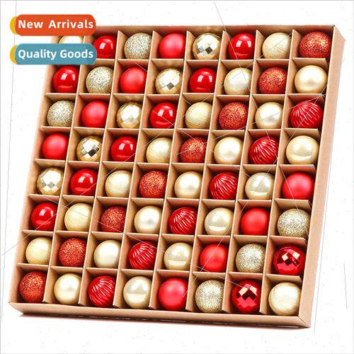 3cm 64 sets electroplated shiny plastic ball ceiling hanging