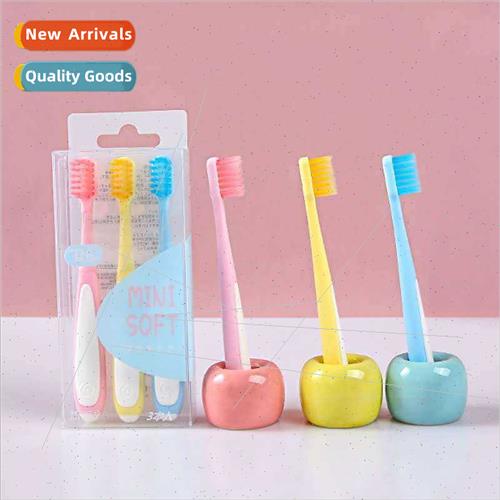 New Children Anti-breakage Toothbrush Candy Color 3pcs Small