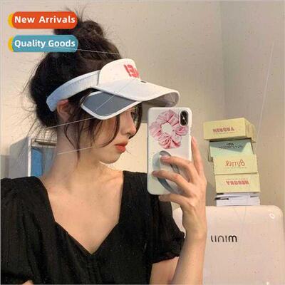 Students cute cartoon cap hollow top hat summer personaly fa