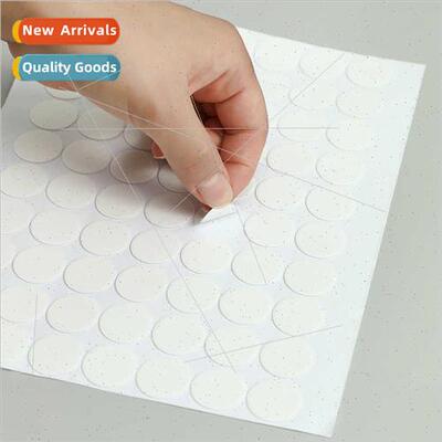 Non-staining dispensing double-sided adhesive round adhesive