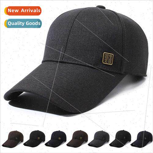 Extended brim baseball cap men spring fall long-brimmed sun