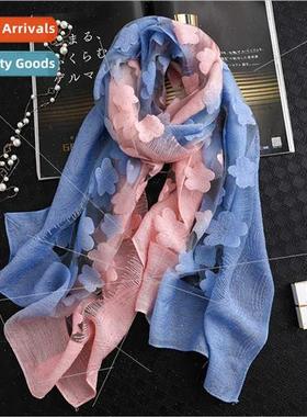 2021 Spring Autumn new elegant atmosphere sunscreen silk sca