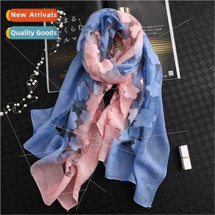 2021 Spring Autumn new elegant atmosphere sunscreen silk sca