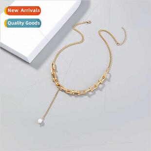 Vintage U-Shape Spliced Collarbone Chain Natural Freshwater