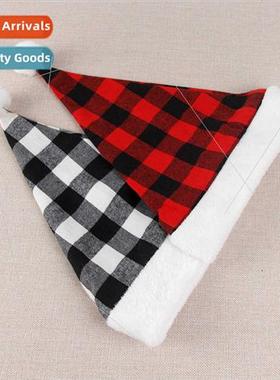New Christmas decorations hats party holiday wear gingham re