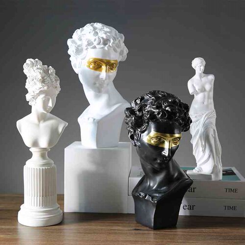 Scandinavian character sculpture ornament David plaster stat