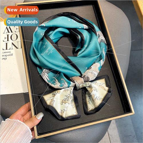 2021 fall winter new Korean  ancient flat angle small silk s