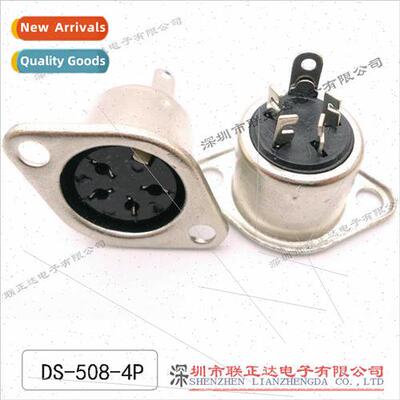 S-terminal wh screw holes 4 pole DIN female chassis connecto