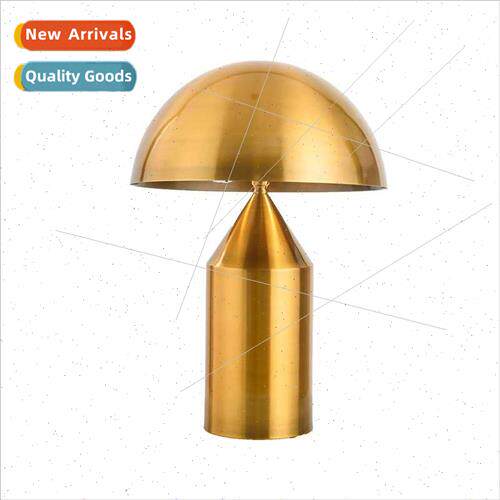 Modern minimalist whe black gold bedroom bedside table lamp