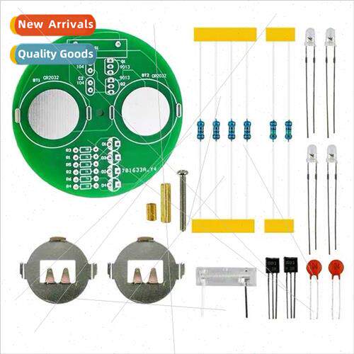 Desktop LED rotating gyro set flashing coloured lights diy e