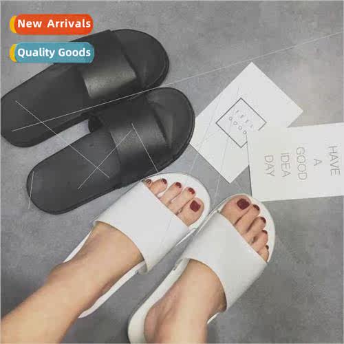 2022 Korean  couple solid color slippers college simple leis