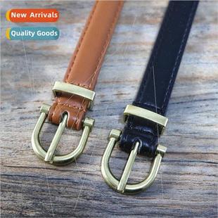 pin buckle simple belt jeans female hundred Women fashion