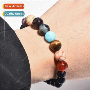 eight planets bracelet New aventurine galaxy blue cosmic