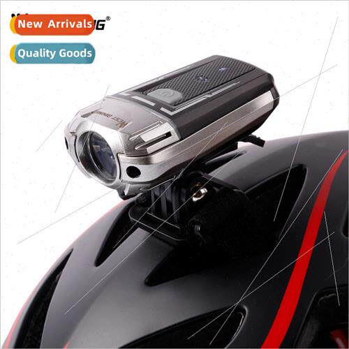 Bicycle headlight helmet light USB warning light night ridin