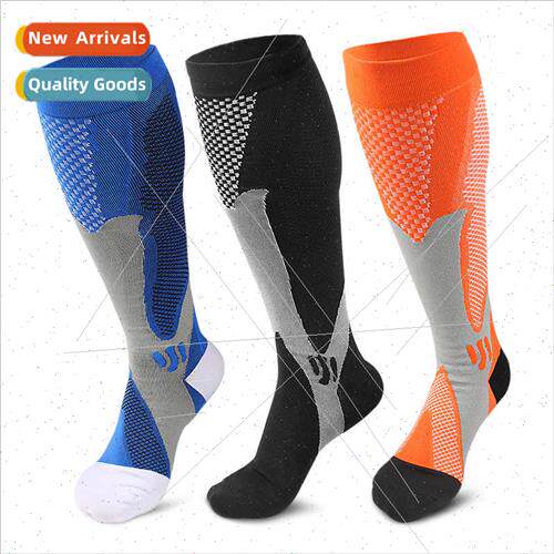 Outdoor sports elastic compression socks long anti-abrasion