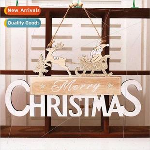 door hanging wooden New Claus decorations Santa Christmas