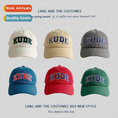 Letter embroidery children baseball cap Korean 2023 spring b