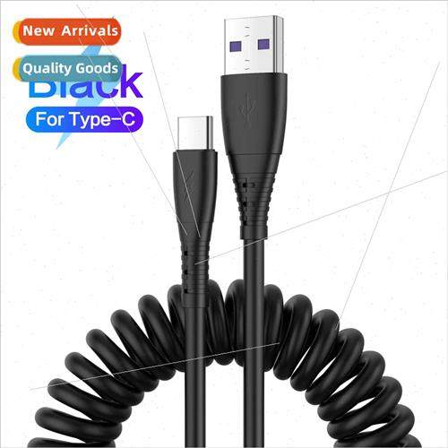 New spring stretch data cable 适用apple android type cell ph