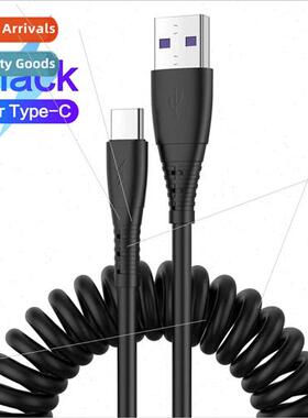 New spring stretch data cable 适用apple android type cell ph