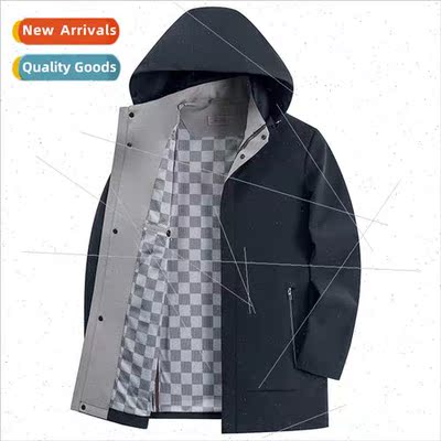 Removable cap high-end men windbreaker spring fall new busin