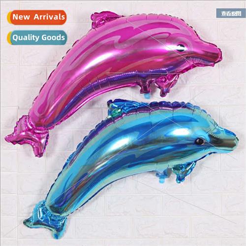 Wedding Decoration Large Aluminum Blue Dolphin Balloon Birth