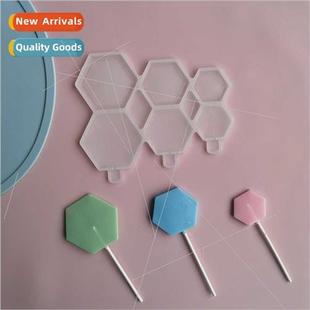 Drop Glue Lollipop Epoxy Mould DIY Chocolate Coral Cheese Lo