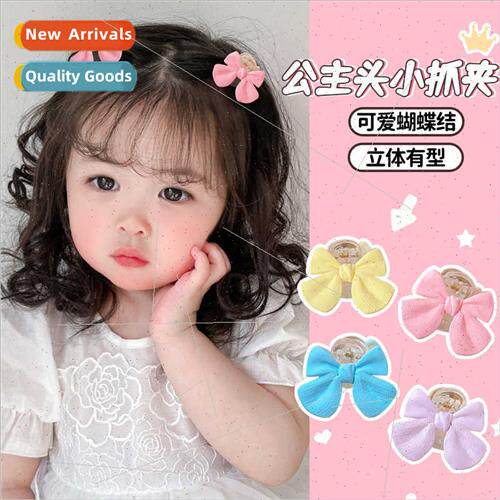 Bow tie grab clip children Korean princess hair clip ltle gi