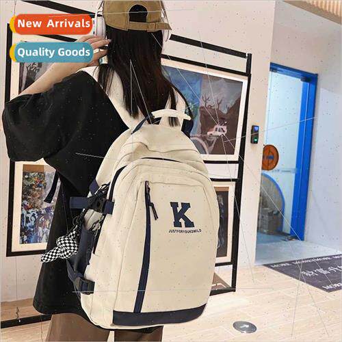 Japan ins wind simple schoolbag female Korean shoulder bag l
