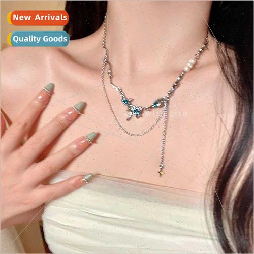Glacier tassel pearl necklace female sweet cool wind spicy g