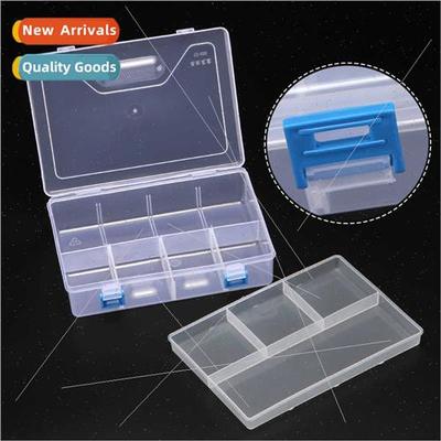 Deep transparent double layer pencil case with compartments