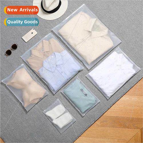 Clothing zipper bags thickened PE underwear frosted packagin