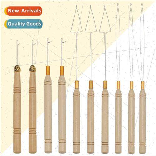 Dirty braid hair extensions tongue hook pin wooden shank wig