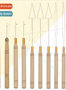 Dirty braid hair extensions tongue hook pin wooden shank wig